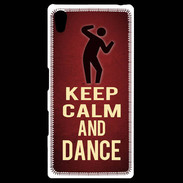 Coque Personnalisée Sony Xpéria Z5 Keep Calm and Dance Rouge