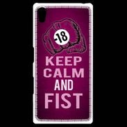 Coque Personnalisée Sony Xpéria Z5 Keep Calm and Fist Rose