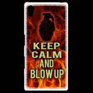 Coque Personnalisée Sony Xpéria Z5 Keep Calm and Grenade Feu