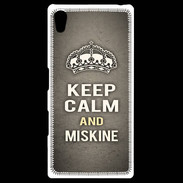 Coque Personnalisée Sony Xpéria Z5 Keep Calm and Miskine Gris