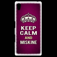 Coque Personnalisée Sony Xpéria Z5 Keep Calm and Miskine Rose