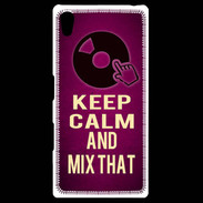 Coque Personnalisée Sony Xpéria Z5 Keep Calm and Mix That Rose