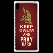 Coque Personnalisée Sony Xpéria Z5 Keep Calm and Pray Muslim Rouge