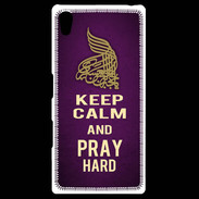 Coque Personnalisée Sony Xpéria Z5 Keep Calm and Pray Muslim Violet
