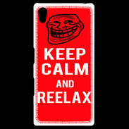 Coque Personnalisée Sony Xpéria Z5 Keep Calm and Reelax Rouge