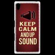 Coque Personnalisée Sony Xpéria Z5 Keep Calm and Up Sound Rouge