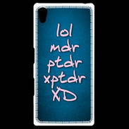 Coque Personnalisée Sony Xpéria Z5 LOL MDR bleu ZG