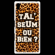 Coque Personnalisée Sony Xpéria Z5 Ta l'seum ou bien Léopard