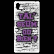 Coque Personnalisée Sony Xpéria Z5 Ta l'seum ou bien Violet