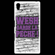 Coque Personnalisée Sony Xpéria Z5 Wesh garde la pèche Violet
