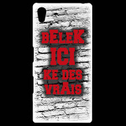 Coque Personnalisée Sony Xpéria Z5 Belek Ici Rouge