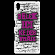 Coque Personnalisée Sony Xpéria Z5 Belek Ici Violet