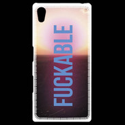 Coque Personnalisée Sony Xpéria Z5 Fuckable bleu ZG