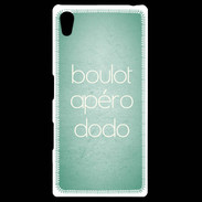 Coque Personnalisée Sony Xpéria Z5 Boulot Apéro Dodo Vert ZG