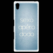 Coque Personnalisée Sony Xpéria Z5 Sexo Apéro Dodo Bleu ZG