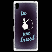 Coque Personnalisée Sony Xpéria Z5 In Chicha We trust Bleu ZG