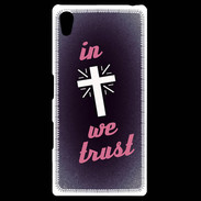 Coque Personnalisée Sony Xpéria Z5 In Christ We trust Rouge ZG
