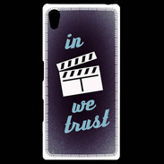Coque Personnalisée Sony Xpéria Z5 In Ciné We trust Bleu ZG