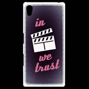 Coque Personnalisée Sony Xpéria Z5 In Ciné We Trust Rouge ZG