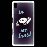 Coque Personnalisée Sony Xpéria Z5 In DJ We trust Bleu ZG