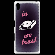 Coque Personnalisée Sony Xpéria Z5 In DJ We trust Rouge ZG