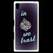 Coque Personnalisée Sony Xpéria Z5 In Islam We trust Bleu ZG