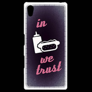 Coque Personnalisée Sony Xpéria Z5 In Junk We trust Rouge ZG