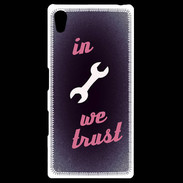 Coque Personnalisée Sony Xpéria Z5 In Mecanic We trust Rouge ZG