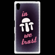 Coque Personnalisée Sony Xpéria Z5 In Mushrooms We trust Rouge ZG