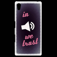 Coque Personnalisée Sony Xpéria Z5 In Music We trust Rouge ZG