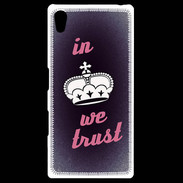 Coque Personnalisée Sony Xpéria Z5 In Queen We trust Rouge ZG