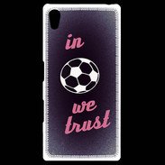 Coque Personnalisée Sony Xpéria Z5 In Soccer We trust Rouge ZG