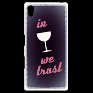 Coque Personnalisée Sony Xpéria Z5 In Wine We trust Rouge ZG