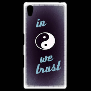 Coque Personnalisée Sony Xpéria Z5 In Zen We trust Bleu ZG