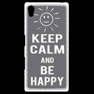 Coque Personnalisée Sony Xpéria Z5 Keep calm Be Crazy Gris