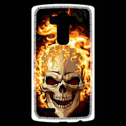 Coque Personnalisée Lg G4 Tête de mort en flamme 5