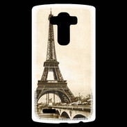 Coque Personnalisée Lg G4 Tour Eiffel Vintage en noir et blanc