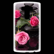Coque Personnalisée Lg G4 Rose et Galet Zen