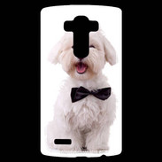 Coque Personnalisée Lg G4 Bichon avec noeud papillon