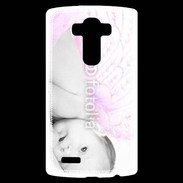 Coque Personnalisée Lg G4 Bébé ailes d'ange rose