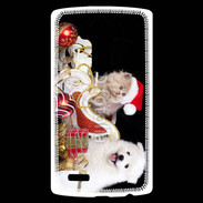 Coque Personnalisée Lg G4 Chaton et Chiot Noël