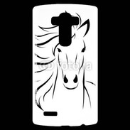 Coque Personnalisée Lg G4 Vector image of an horse on white