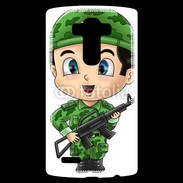 Coque Personnalisée Lg G4 Cute cartoon illustration of a soldier