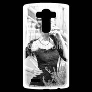 Coque Personnalisée Lg G4 Aristocrate en noir et blanc