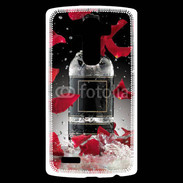 Coque Personnalisée Lg G4 Bouteille alcool pétales de rose glamour