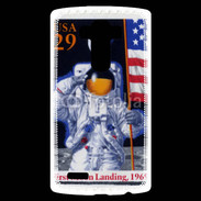 Coque Personnalisée Lg G4 Timbre anniversaire premier pas sur la lune USA