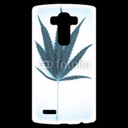 Coque Personnalisée Lg G4 Marijuana en bleu et blanc