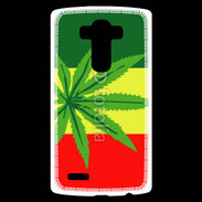 Coque Personnalisée Lg G4 Drapeau reggae cannabis