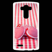 Coque Personnalisée Lg G4 Mode vichy et petit coeur