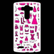 Coque Personnalisée Lg G4 Fond fashion rose